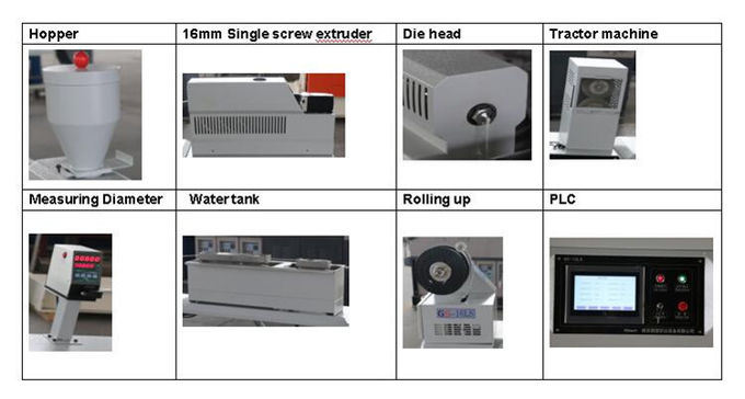 Labor-Plastik- Faden-Extruder-Maschine, Tischplatten-Faden-Hersteller des Drucker-3d